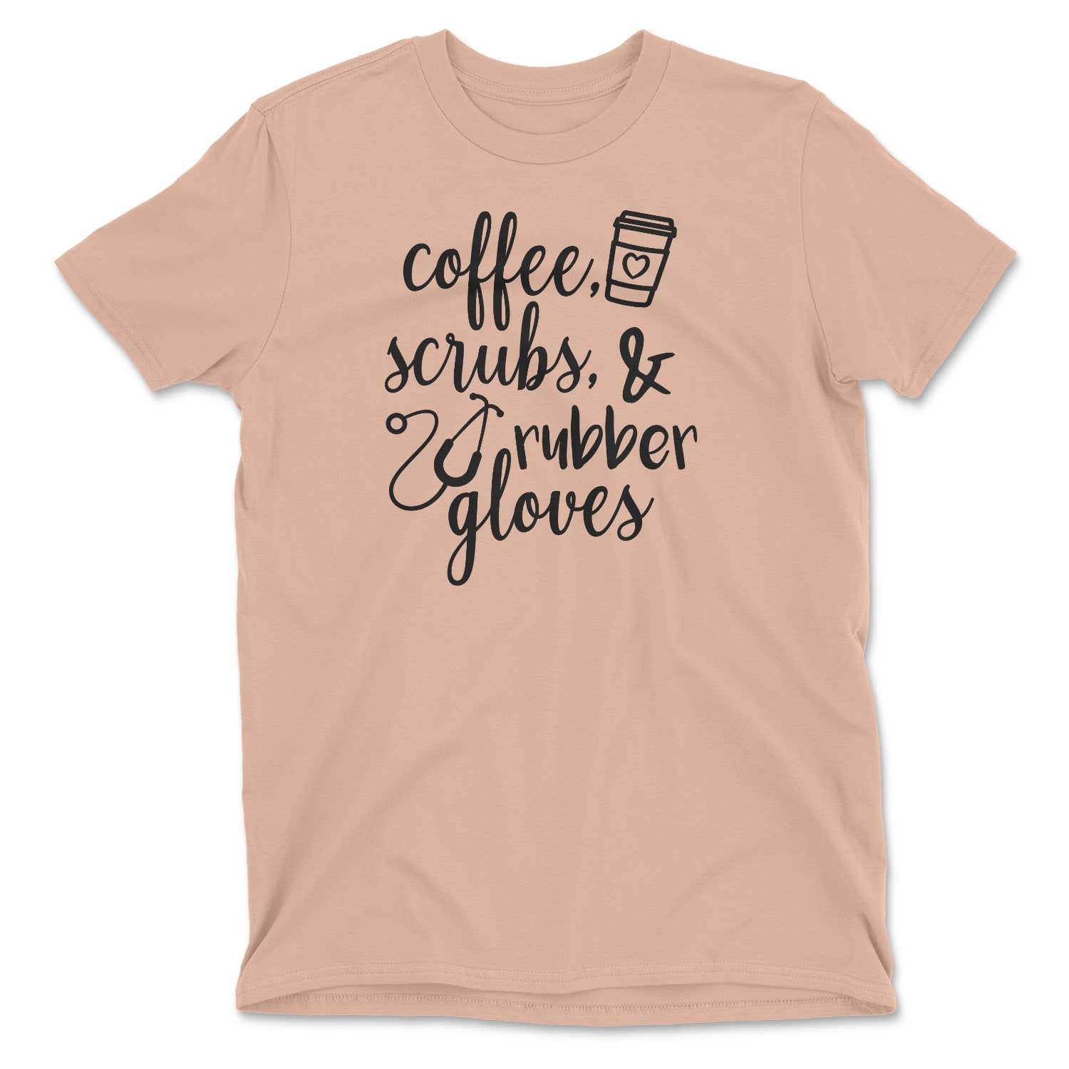 Coffee Scrubs Rubber Gloves Tee